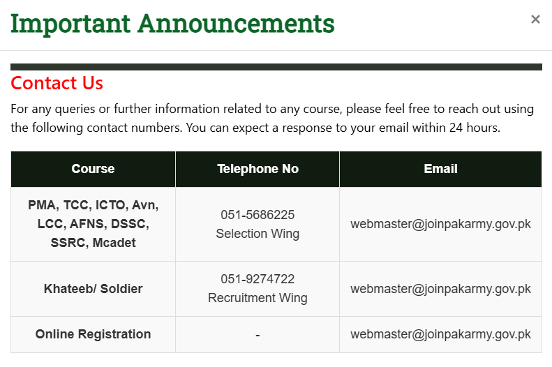 contact us