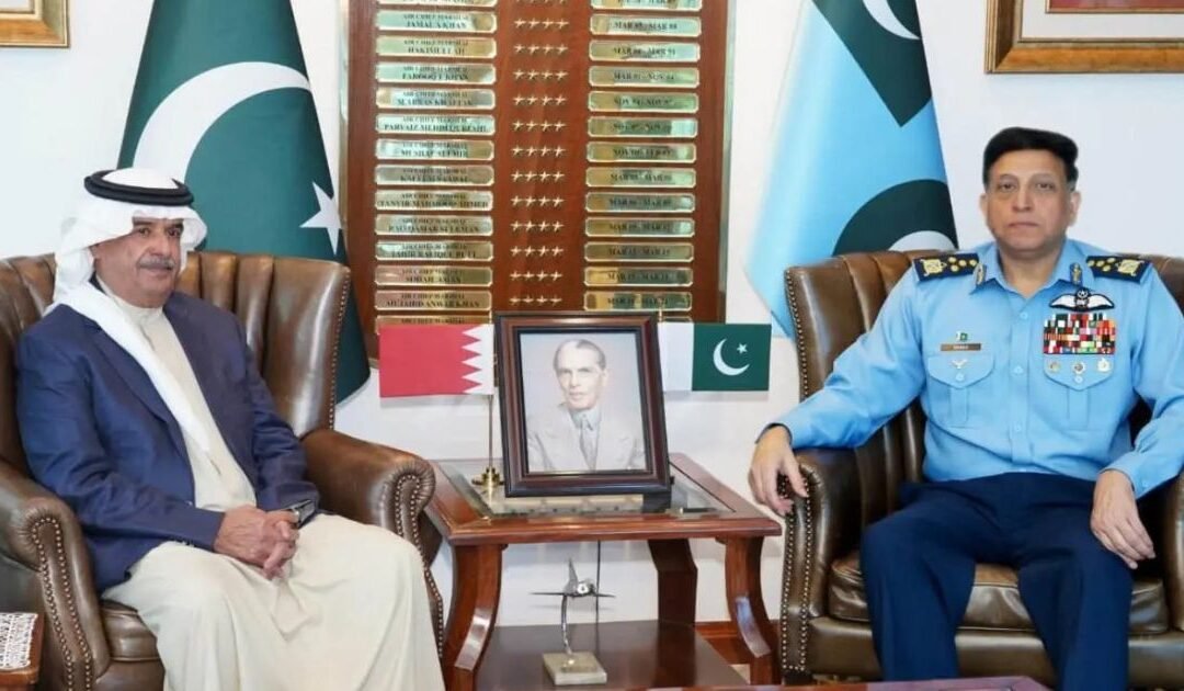 Commander Bahrain National Guard Meets PAF Chief, Vows Deeper Defence Cooperation