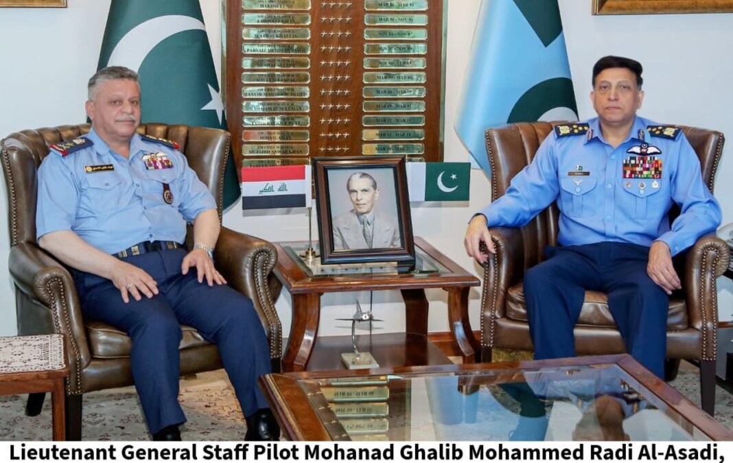 Iraqi Air Force Commander, Lt. General Mohanad Ghalib Al-Asadi, Meets PAF ACM. Zaheer Ahmed Baber Sidhu to Boost Military Ties