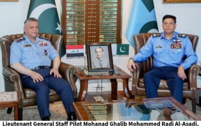 Iraqi Air Force Commander, Lt. General Mohanad Ghalib Al-Asadi, Meets PAF ACM. Zaheer Ahmed Baber Sidhu to Boost Military Ties