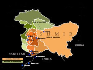 Kashmir map during 1965