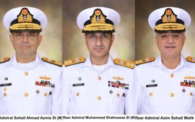 Three Senior Pakistan Navy Officers Elevated to Rank of Rear Admiral