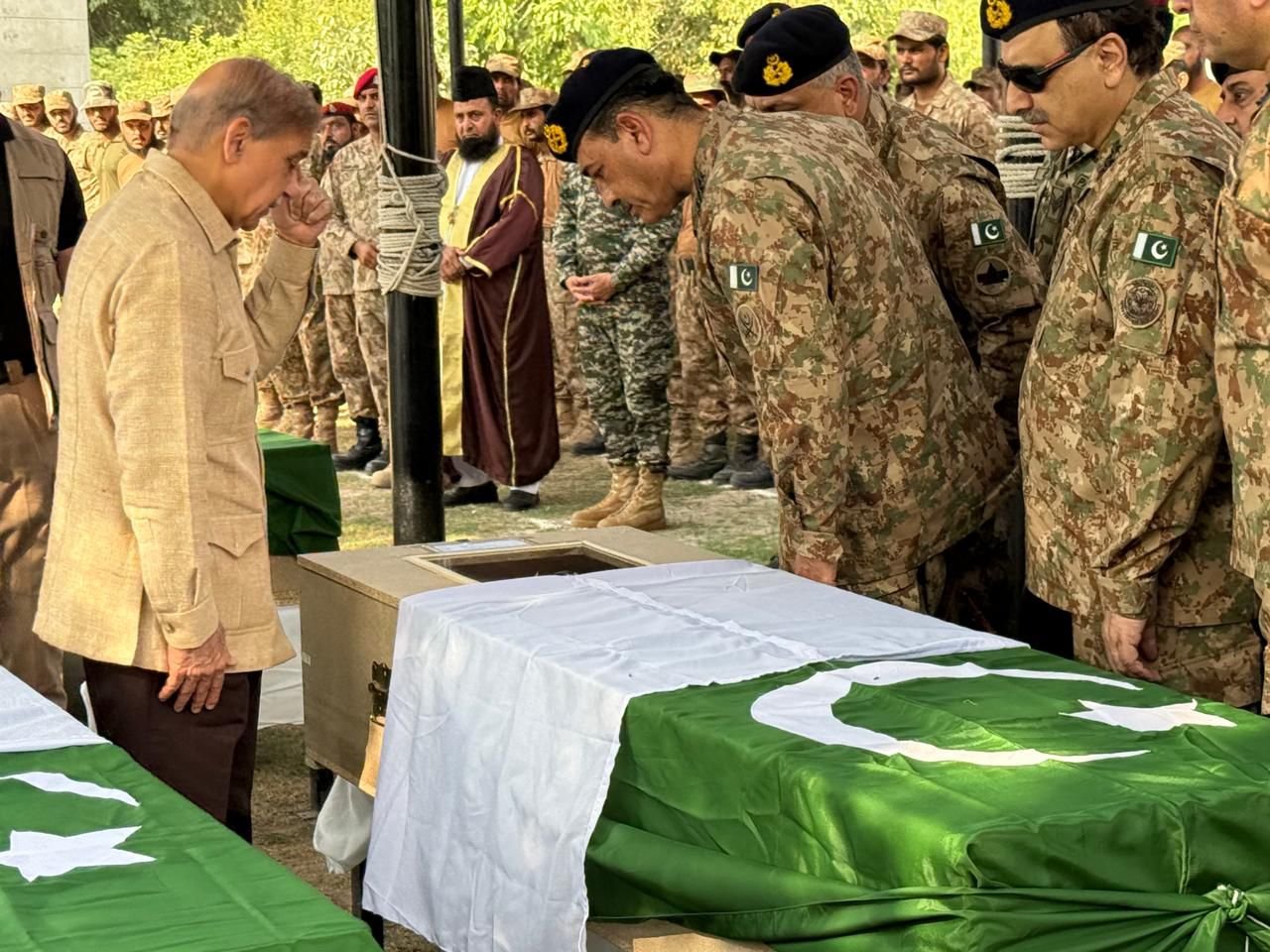 Field Marshal Syed Asim Munir, and PM Shehbaz Sharif Visited Bannu and Attended the Funeral of Martyrs