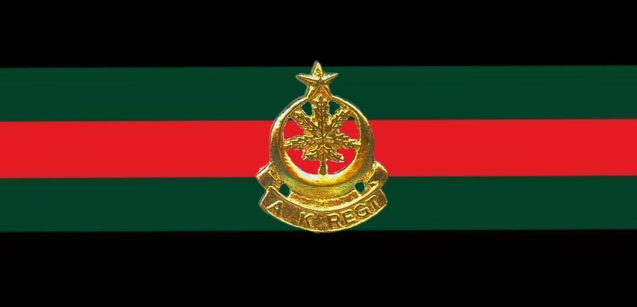 AK regt emblem and regimental colours
