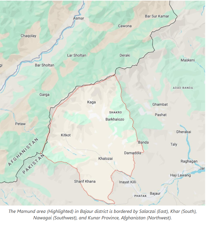 Map of Mamund Tehsil