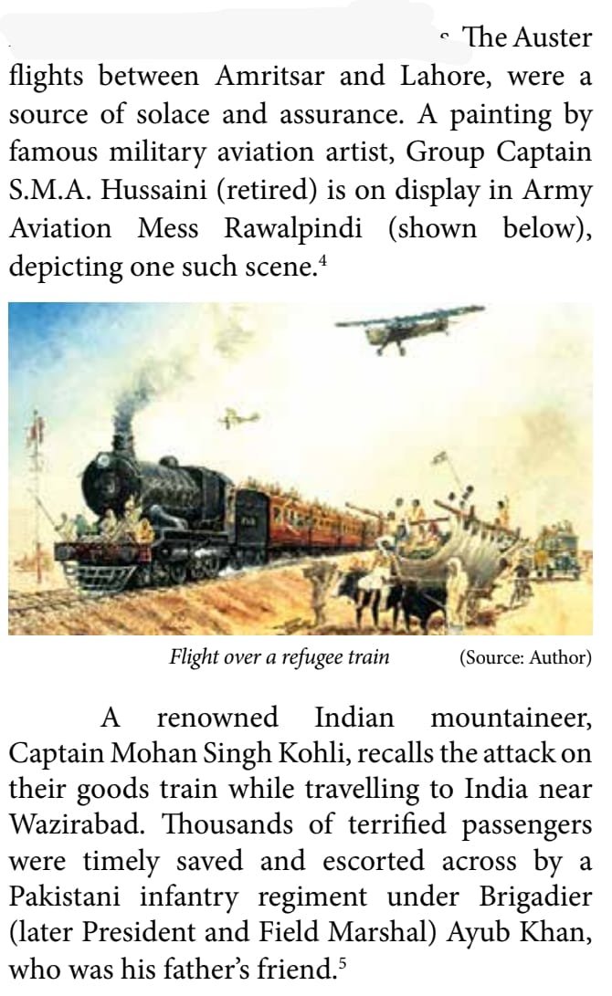 Pak Army protecting refugee train