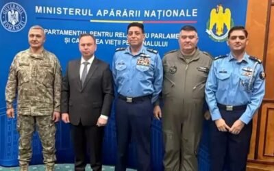 ACM Zaheer Ahmed Baber, met Eduard Bachide, State Secretary of Defence, and General Gheorgiță Vlad, Romanian Chief of Defence