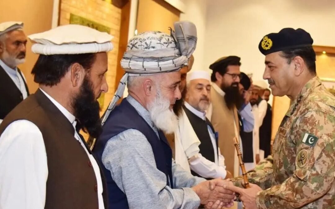 COAS Reaffirms Pakistan’s Resolve Against Cross-Border Terrorism; Meets Tribal Elders in Peshawar