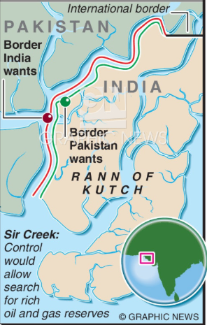 Map of Sir Creek