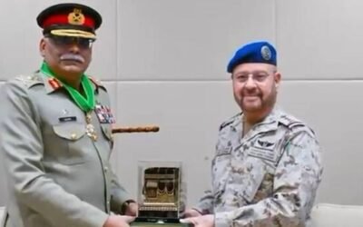 Pakistan’s CJCSC General Sahir Shamshad Mirza Awarded Saudi Arabia’s Highest Military Honour