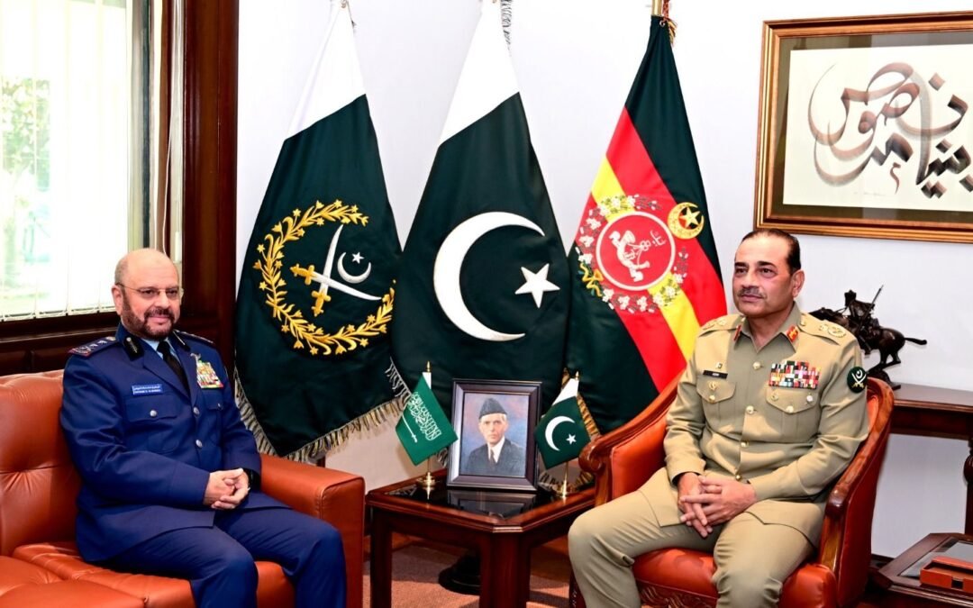 Saudi Chief of General Staff General Fayyadh Al-Ruwaili Meets COAS Asim Munir at GHQ