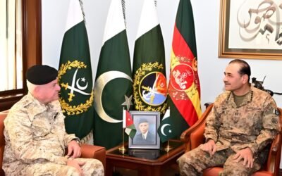Chairman Joint Chiefs of Staff Jordan Armed Forces Calls on Field Marshal Syed Asim Munir at GHQ