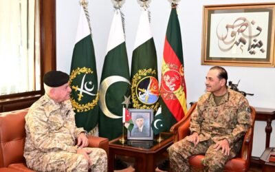 Chairman Joint Chiefs of Staff Jordan Calls on Field Marshal Syed Asim Munir at GHQ