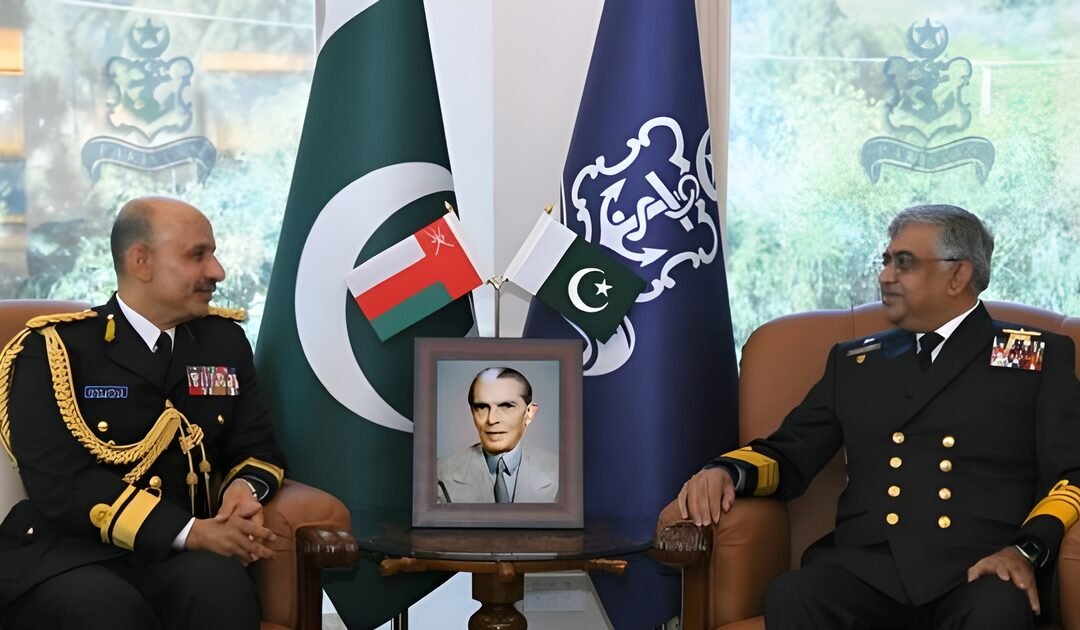 Commander of the Royal Navy of Oman, Rear Admiral Saif Bin Nasser called on Admiral Naveed Ashraf, Chief of the Naval Staff, at Naval Headquarters