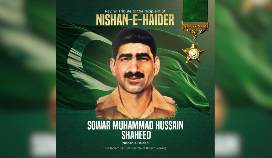 Commemoration of Sowar Muhammad Hussain Shaheed, Nishan-e-Haider