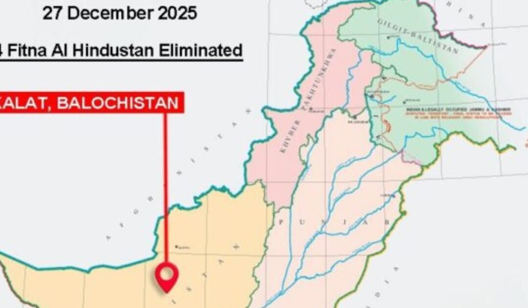Four Terrorists of Foreign Proxy ‘Fitna Al Hindustan’ Neutralized in Kalat IBO