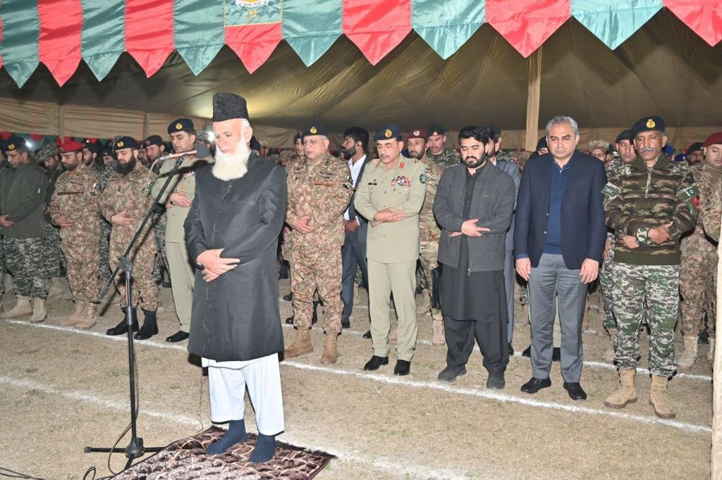 The funeral prayer of Major Adeel Zaman Shaheed, who embraced martyrdom while fighting valiantly against Fitna al Khwarij in Khar, Bajaur District, was offered at Peshawar Garrison today