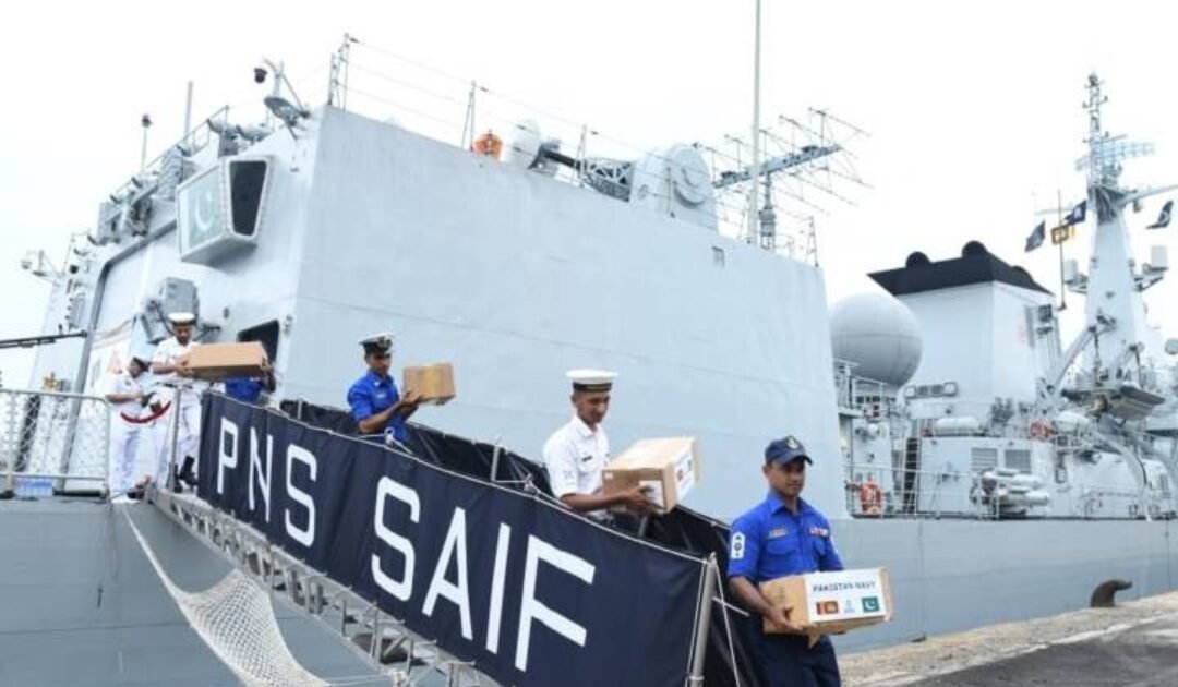 PNS SAIF Delivers Urgent Humanitarian Aid to Cyclone-Hit Sri Lanka During Colombo Port Call