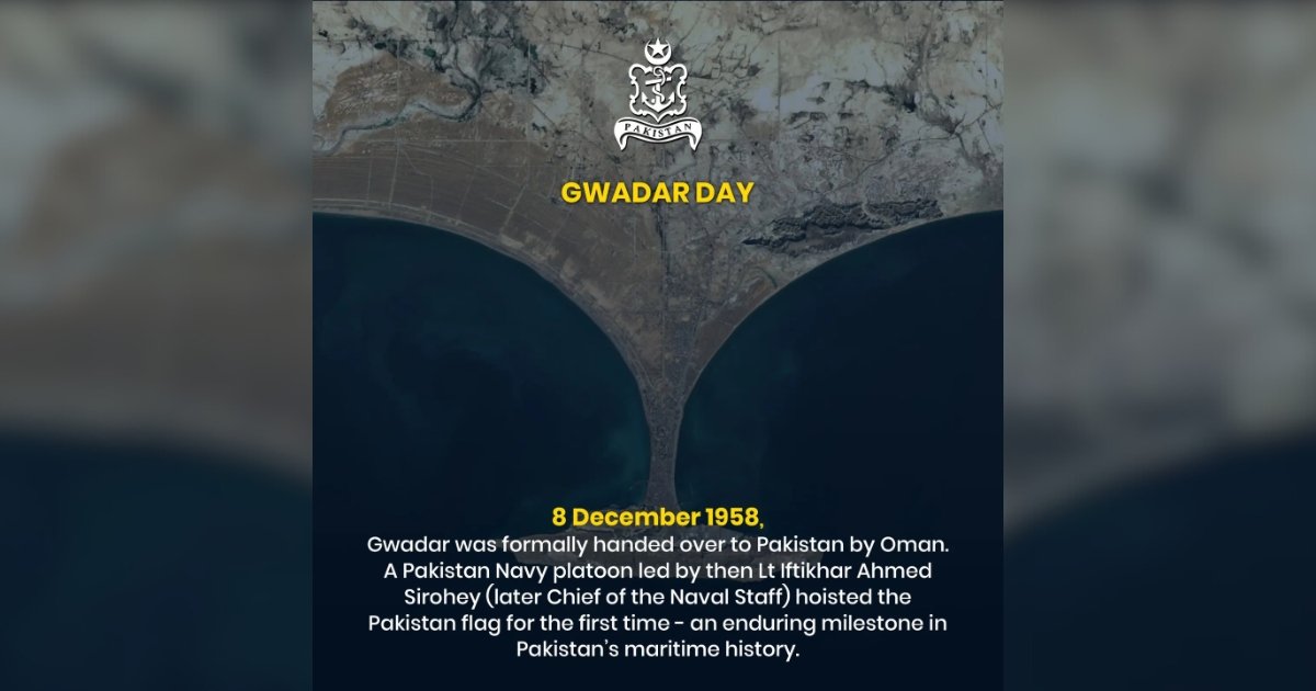 Pakistan Commemorates December 8th as Gwadar Day