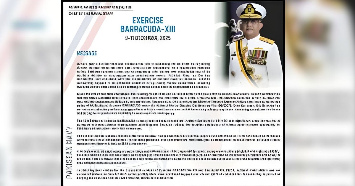 Pakistan Navy conducts Multinational Exercise Barracuda-XIII to strengthen maritime environmental security