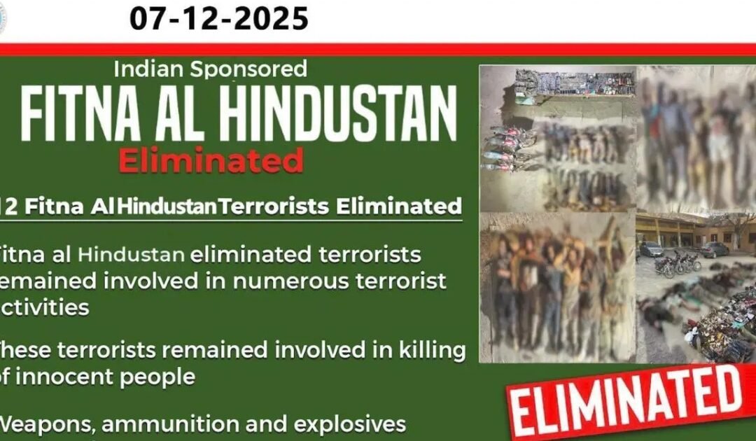 Security Forces Eliminate Twelve Indian-Sponsored Terrorists in Kalat, Balochistan