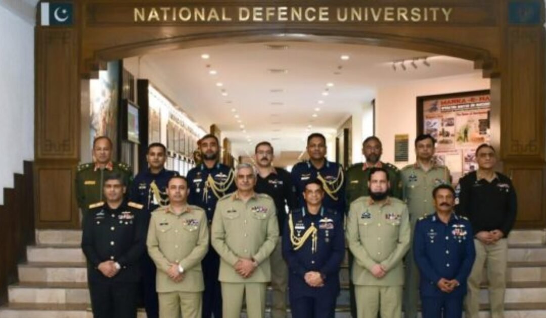 Air Chief Marshal Hasan Mahmood Khan Visits NDU in Islamabad