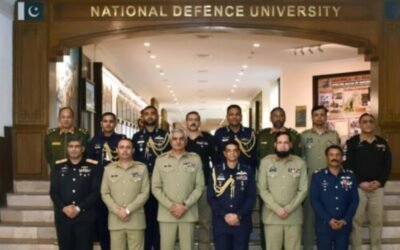 Air Chief Marshal Hasan Mahmood Khan Visits NDU in Islamabad