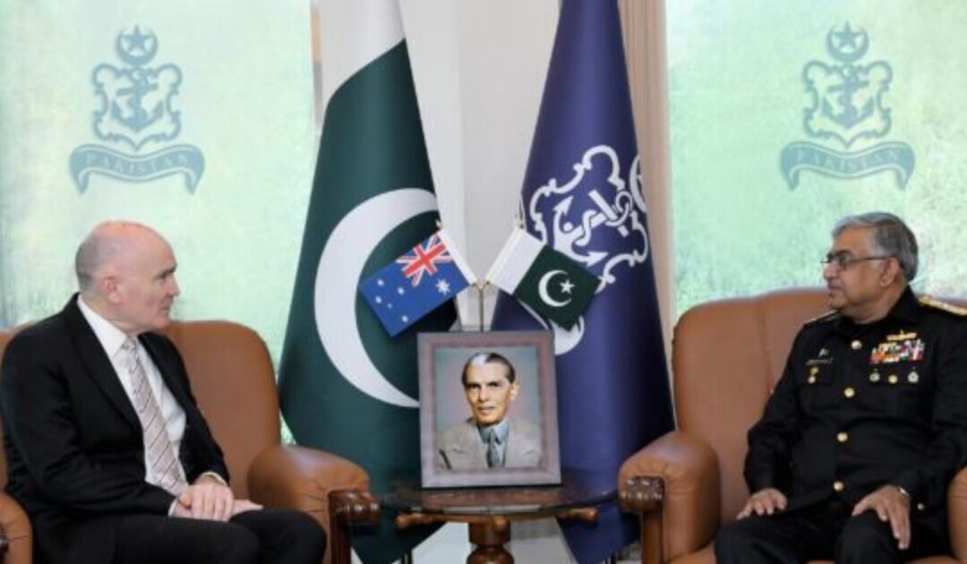 Australian High Commissioner Calls on Chief of the Naval Staff at Naval Headquarters
