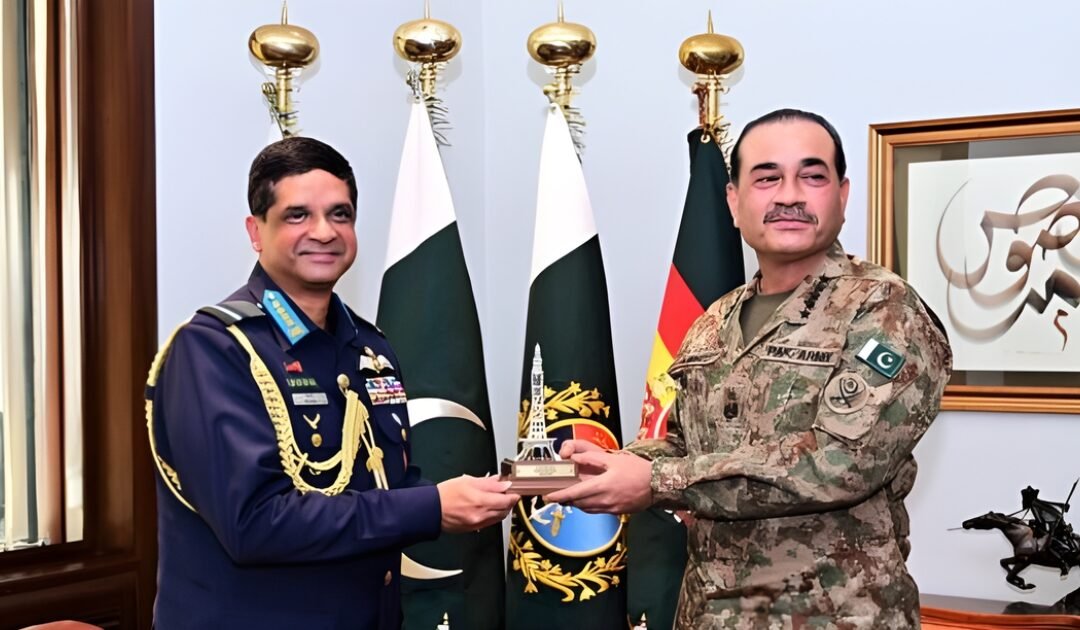 Bangladesh Air Chief Meets Field Marshal Asim Munir at GHQ Rawalpindi