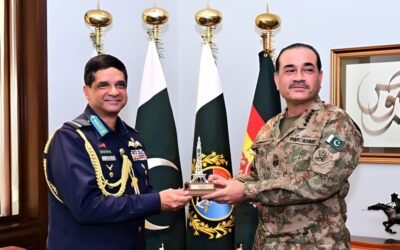 Bangladesh Air Chief Meets Field Marshal Asim Munir at GHQ Rawalpindi