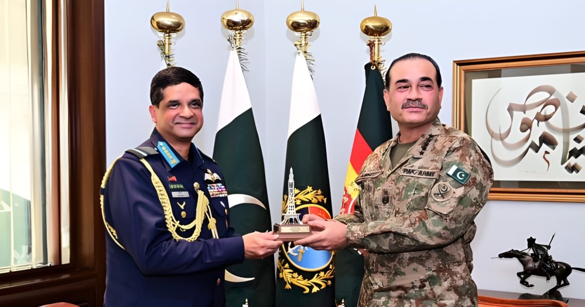 Bangladesh Air Chief Meets Field Marshal Asim Munir at GHQ Rawalpindi