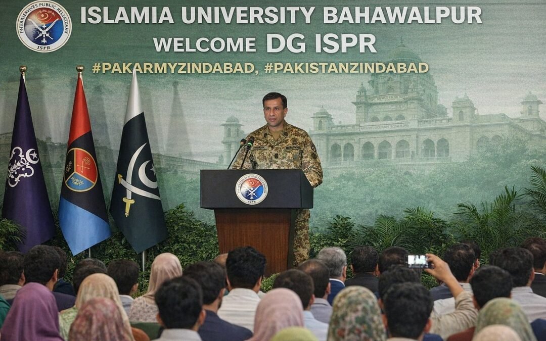 DG ISPR Highlights National Resolve, Warns Against Hybrid Warfare at Islamia University, Bahawalpur