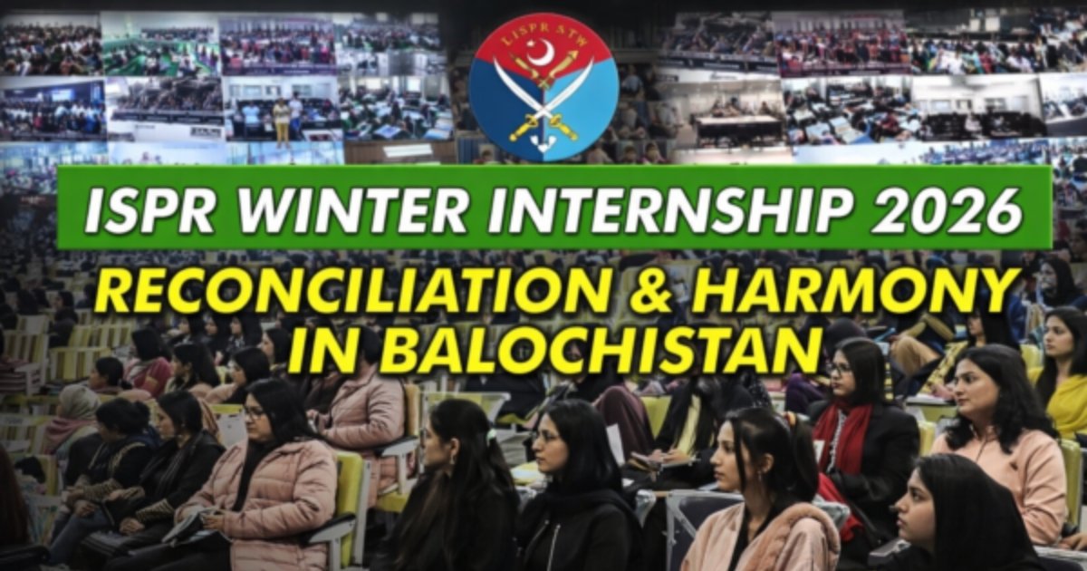 ISPR Winter Internship Youth Briefed on Balochistan’s Progress and Countering Foreign Disinformation
