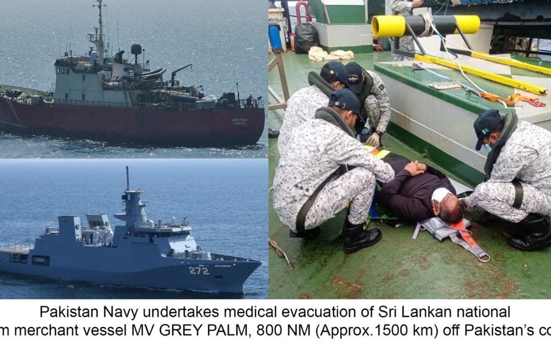 Pakistan Navy Rescues Sri Lankan Sailor in High-Seas Medical Evacuation