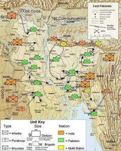 Detailed map of Battle of Hilli, 1971