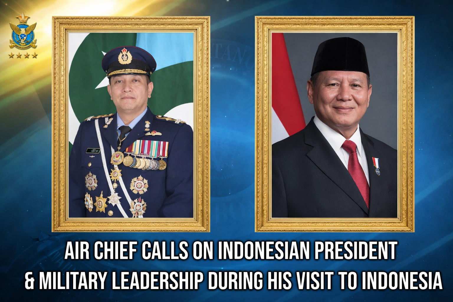 Pakistan and Indonesia Forge Aerospace Alliance, Air Chief Marshal Receives Highest Military Honor