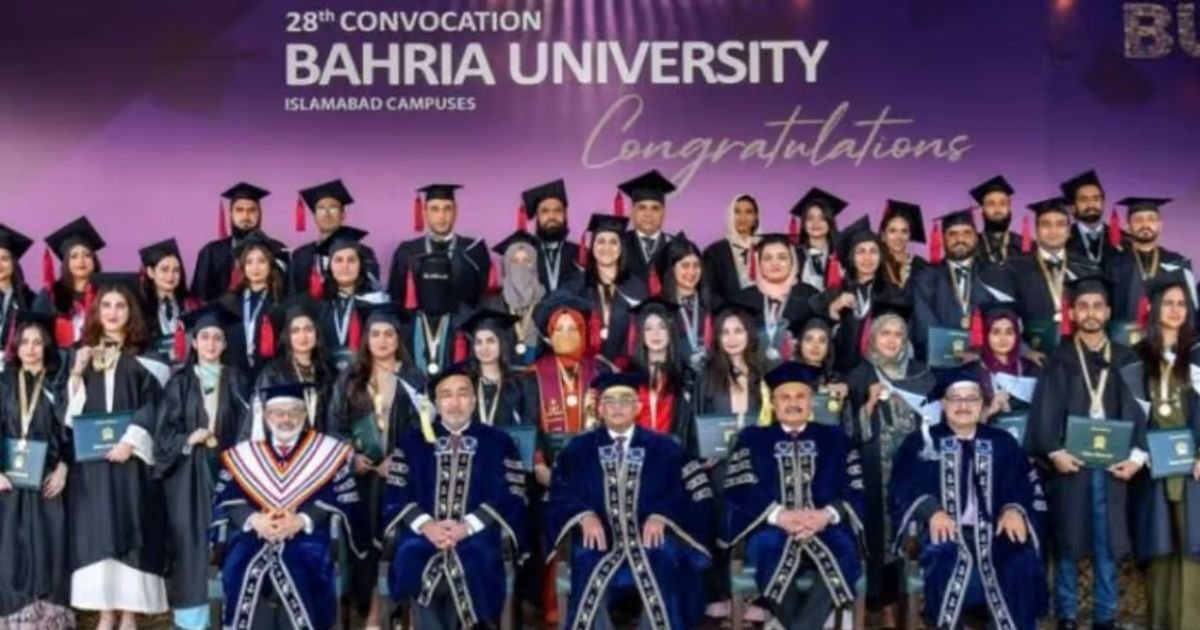 Admiral Ashraf Confers Degrees on 3,300 Graduates at Bahria University Convocation