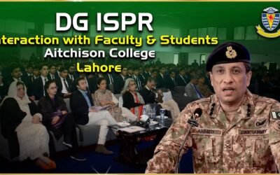 DG ISPR Engages Aitchison College Students on National Security, Terrorism Threats