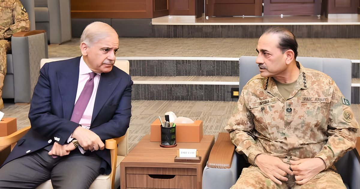 PM Shehbaz Sharif Briefed at GHQ on Operation Ghazab-lil-Haqq