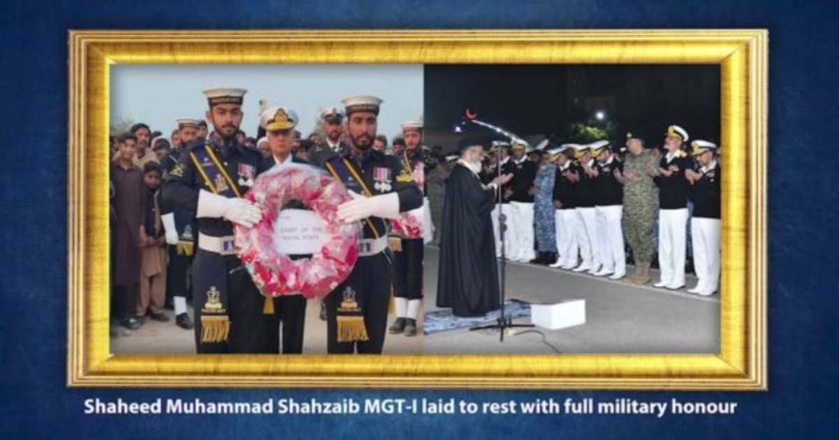 Pakistan Navy Hero Laid to Rest Shaheed Muhammad Shahzaib Defends Pasni Base Against BLA Attack