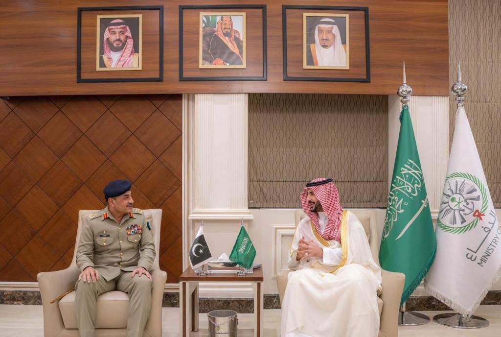 COAS & CDF, Field Marshal Asim Munir met Prince Khalid Bin Salman, Defence Minister of KSA