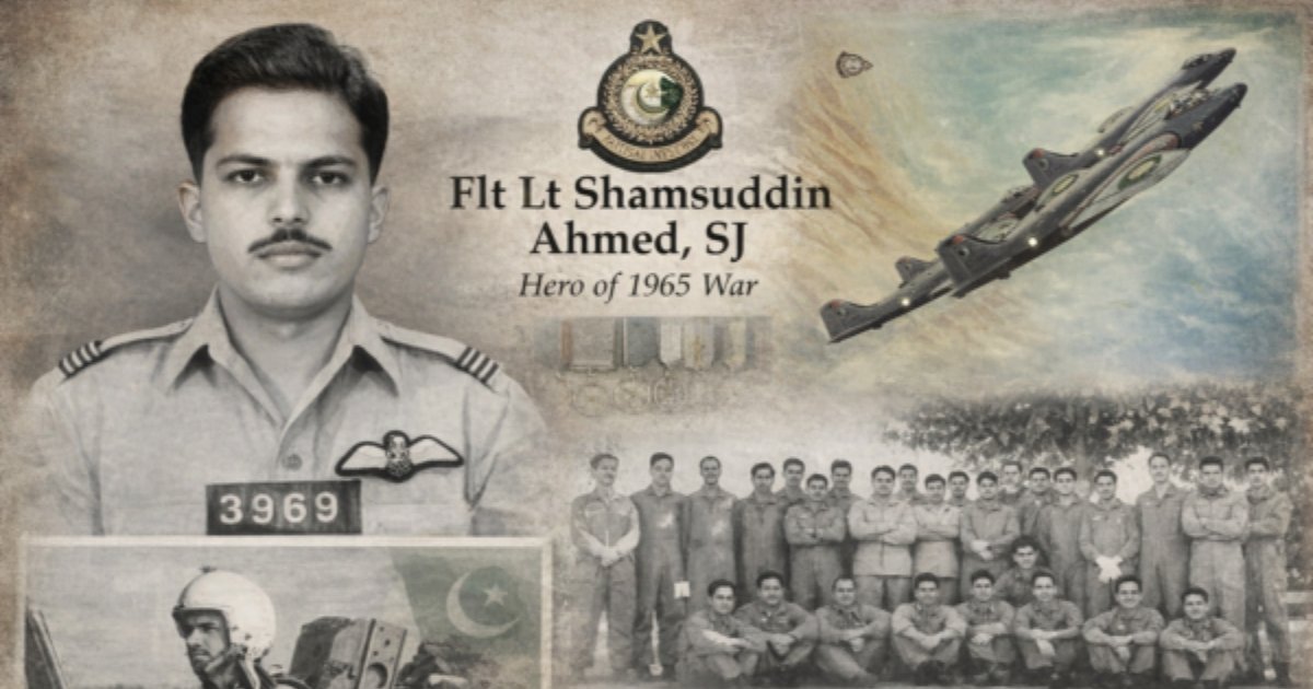 PAF Pays Tribute to Flight Lt. Syed Shamsuddin Ahmed, SJ, on His Birth Anniversary PAF Pays Tribute to Flight Lt. Syed Shamsuddin Ahmed, SJ, on His Birth Anniversary