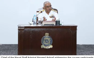 Naval Chief Admiral Naveed Ashraf Addresses 55th PN Staff Course